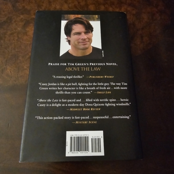 False Conviction, A Novel, By Tim Green, Hardcover, Black And Gold, Pre-owned - Picture 3 of 10